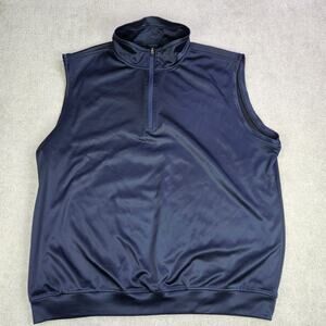 Zero Restriction Tour Series Golf Vest Mens XXL Blue 1/4 Zip Sleeveless‎